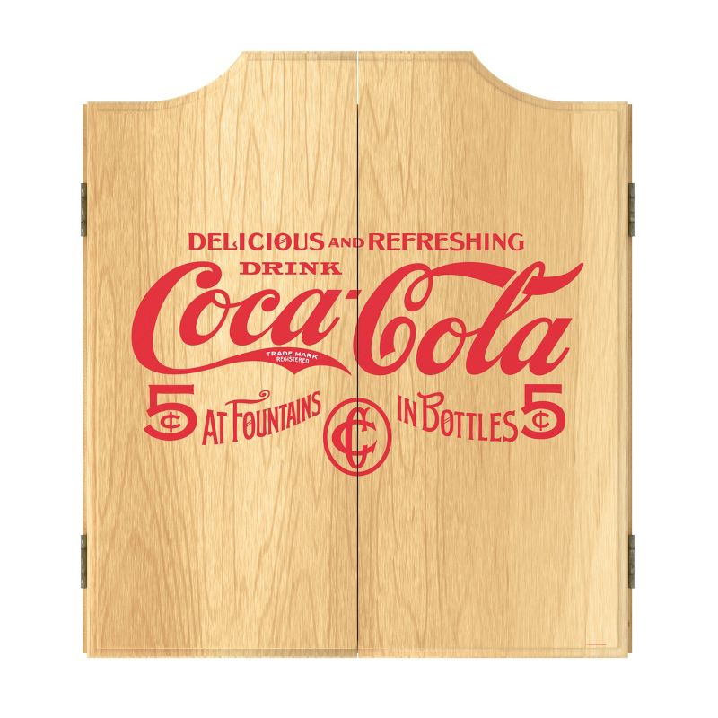 Coca-Cola Dart Board Cabinet Set, 1 of 6