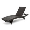 Set of 2 Outdoor PE Wicker Chaise Lounges with Adjustable Backrest,Armless Poolside Recliner Chairs for Relaxing-Cuddlewood - 4 of 4