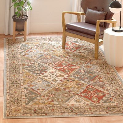 Heritage Light Blue and Brown Hand-Tufted Wool Area Rug