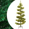vidaXL 5 ft Swirl Christmas Tree with Stand and LEDs - Green PVC, Bushy Appearance, Energy-Efficient LED Décor - 2 of 4