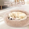 LAOTIES 24'' Donut Dog Bed,Round Calming Plush Faux Fur,Washable Fluffy Pet Bed - 3 of 4
