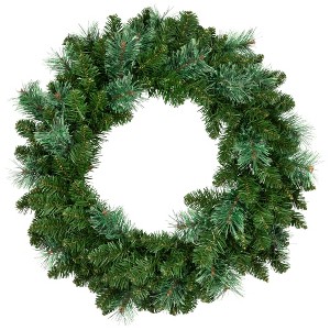 Northlight Cashmere Mixed Pine Artificial Christmas Wreath - 24" - Unlit - 1 of 4