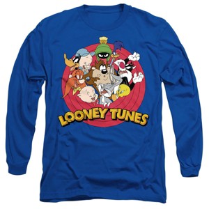 Men’s Looney Tunes Smaller Group Logo Long Sleeve T-Shirt - 1 of 4