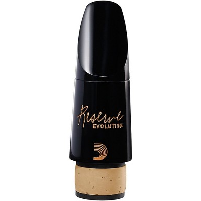 D'Addario Woodwinds Reserve Evolution Mouthpieces - Bb Clarinet - E 1.08mm, Medium-Long Facing, European Pitch 442Hz 1.08 mm Black