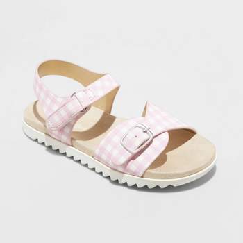 Toddler Girls' Shaelyn Footbed Sandals - Cat & Jack™ Pink 5T