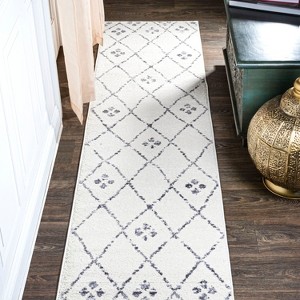 Izil Moroccan Geometric Diamond Area Rug - JONATHAN Y - 1 of 4