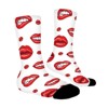 Women Lip Forms In Several Gestures Women Printed Crew Socks Funny Funky Socks Soft Polyester Novelty Gifts for Artists Men - 3 of 4
