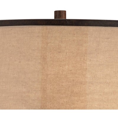Andes 27" Oil-Rubbed Bronze Industrial Double-Shade Table Lamp