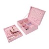 Unique Bargains 2 Layers Large Capacity Jewelry Display Storage Case - 3 of 4