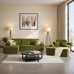 XIZZI Modular Sectional Sofa Couch, L/U-Shape Upholstered Couch, Modern Minimalist Couches for Living Room, Free Combination Deep Seat Corner Couch - 1 of 4