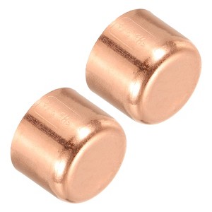 Unique Bargains Solder Connection Air Conditioner Sweat Plug Copper Pipe End Caps Rose Gold - 1 of 4