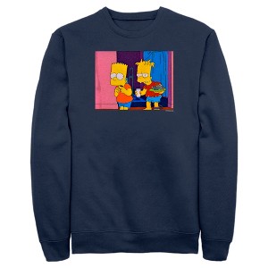 Men's The Simpsons Treehouse of Horror Double Bart Scene Sweatshirt - 1 of 4