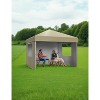 10 X 10ft Pop-Up Canopy, Foldable Outdoor Sunshade Shelter, One-Push Setup Tent for Events, Parties, Camping and Commercial - 2 of 4
