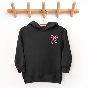 The Juniper Shop Pink Bow Outlined Toddler Hoodie - 1 of 4