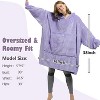 Catalonia Women's Casual Blanket Hoodie Sweatshirt, Cozy Fleece Blanket Pullover Sweater with front Pocket, Clothing Cozy Gift for Wife Woman - 4 of 4