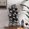 Boersma 8-Bottle Freestanding Metal Wine Rack, Portable,4-Tier for Desktop,Restaurant,Wine Cellar - 4 of 4