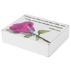 Elanze Designs Greater Love Than This Pink Rose 3 x 4 White Wood Tabletop Block Sign - 3 of 4