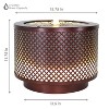 Sunnydaze Repeating Diamond Cylinder Iron Water Fountain with LED Lights - 11.75" - image 3 of 4