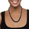 Ross-Simons 5-11.5mm Graduated Black Cultured Pearl Necklace With .24 ct. t.w. Diamonds and Sterling Silver - 2 of 4