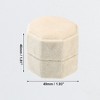 Unique Bargains Octagon Velvet Ring Box 2 Slots for Wedding Ceremony Proposal Engagement Birthday 1 Pc - 4 of 4