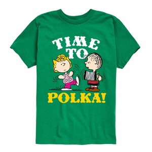 Boys' - Peanuts - Time To Polka Short Sleeve Graphic T-Shirt - 1 of 4