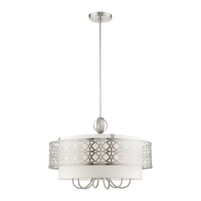 Livex Lighting Calinda 7 - Light Pendant in  Brushed Nickel