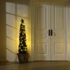 DR.Planzen Artificial Cedar Tree Artificial Cedar Topiary Trees with a pretty light strip  perfect for Christmas Home Decor set of 1 pack. - 2 of 4