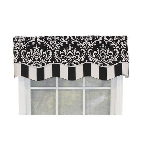 RLF Home Ozbourne Glory 3" Rod Pocket Layered Window Valance, 50" x 16" - image 1 of 4