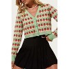 Women's CROPPED RETRO STRAWBERRY CARDIGAN - Motel Rocks - 2 of 2