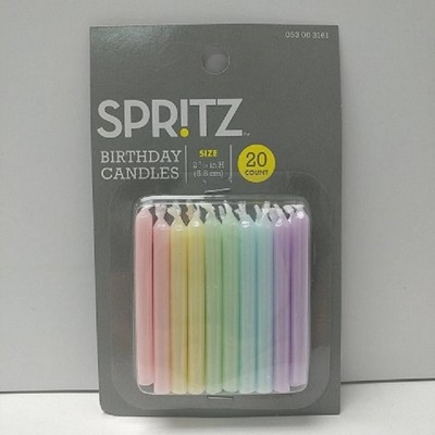 20ct Pearlized Cake Candles - Spritz&#8482;