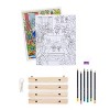 Color By Number Wall Art Plant Room - Faber-Castell: DIY Craft Kit for Kids, Includes Colored Pencils & Markers - 3 of 3