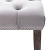 NicBex 45.28" Tufted Velvet Ottoman Bench,Plush Entryway Bench with Wooden Legs,Dining Bench for Entryway,Dining Room&Living Room - 4 of 4