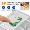 winado 1 Compartment Stainless Steel Bar Sink With Left Drainboard - 4 of 4