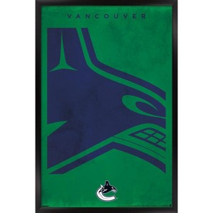 Trends International NHL Vancouver Canucks - Logo 25 Framed Wall Poster Prints - 1 of 4