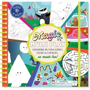 Floss & Rock Magnetic Multi Play – Adventure, 4-in-1 Activity Set with Puzzle, Dry-Wipe Pens, and Magnetic Pieces, Ages 3 and Up - 1 of 4