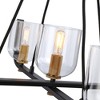 Artcraft Lighting Cheshire 5 - Light Chandelier in  Black/Brass - 4 of 4
