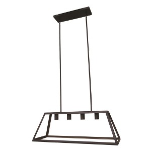Yosemite Home Decor Bronze 480-4D-ORB 4-Light Chandelier without Glass, Oil Rubbed Finish, 15.5 x 30 x 46 - 1 of 3