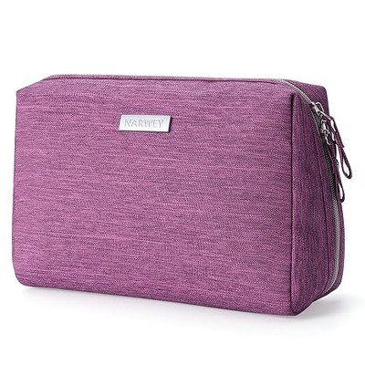 Narwey Large Makeup Bag Travel Cosmetic Bag Organizer Toiletry Bag Make Up Bags Zipper Pouch for Women