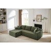103''Modular Corduroy L-Shaped Sectional Sofa with Deep Seat, No Assembly Required - 3 of 4