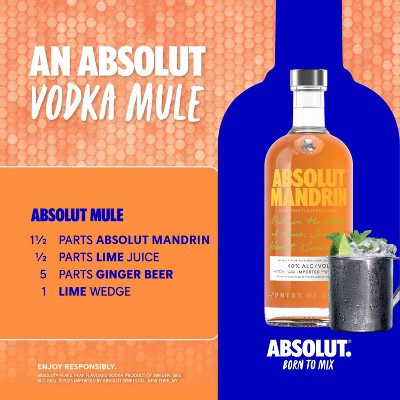 Absolut Mandarin Vodka - 375ml Bottle