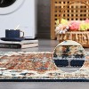 Nasitip 10'x13'Ultra-Thin Washable Runner Rug,Non-Slip Non-Shedding Stain Resistant Oriental Mat(Orange) - 2 of 4