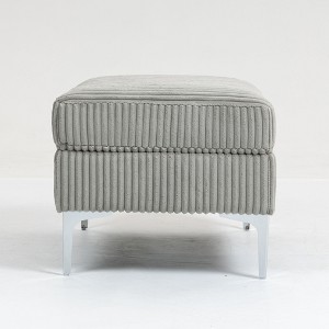 Kumasinova Modular Rectangle Storage Ottoman Bench,Multi-Functional Foot Stool with Hidden Compartment,Corduroy Ottomans for Living Room - 1 of 4