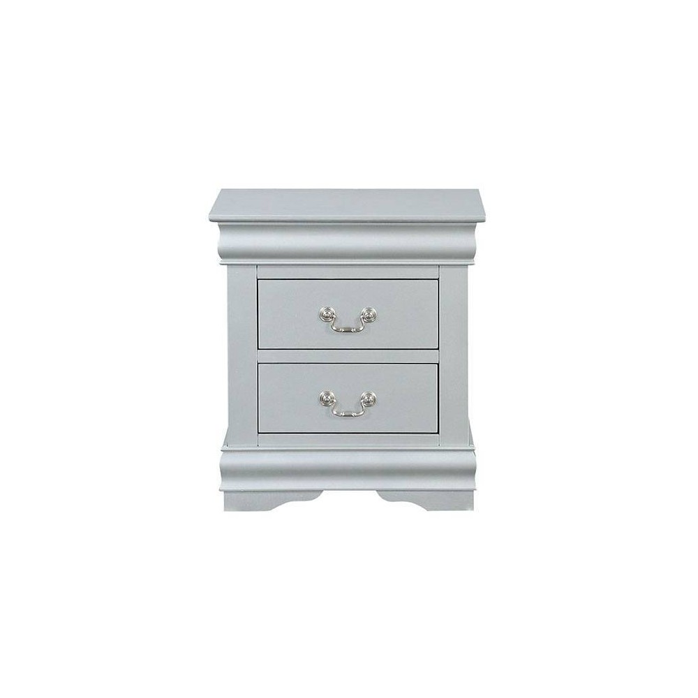 Photos - Storage Сabinet Acme Furniture Louis Philippe III Nightstand Platinum Finish