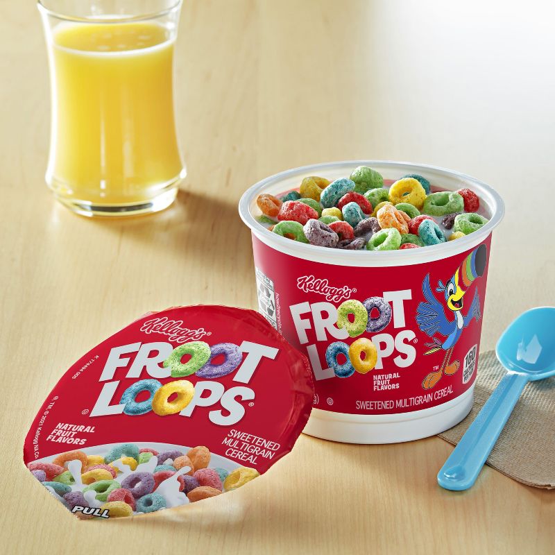 Kellogg&#39;s Froot Loops Breakfast Cereal Single Serve Cup - 1.5oz, 2 of 7