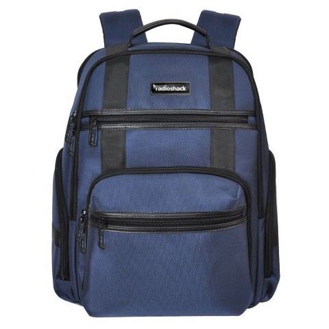 RadioShack 15.6" Laptop Backpack, Blue Durable Design With Padded Compartments for Laptops, Tablets, Accessories, and Everyday Carry,2607109