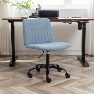 NicBex Home Office Chair with Adjustable Height Modern Rotatable Polyester Criss Cross Chair with 5 Wheels for Office, Study, Bedroom - 1 of 4