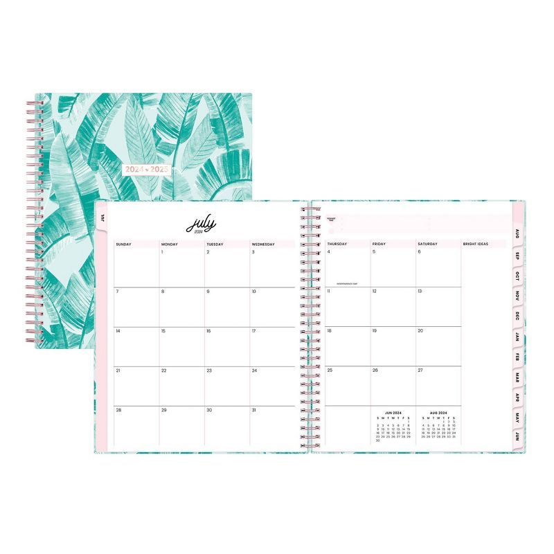 Color Me Courtney for Blue Sky 2024-25 Weekly/Monthly Planner Notes 10&#34;x8&#34; Soft Touch Paradise Mint, 5 of 13
