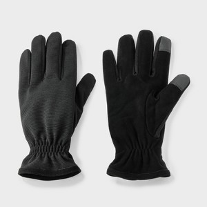 Men's Thinsulate Hybrid Gloves - Goodfellow & Co™ Black - 1 of 3