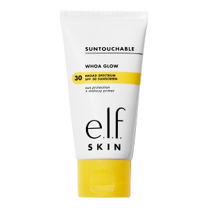 e.l.f. SKIN Suntouchable Whoa Glow Sunscreen & Primer - SPF 30 - 1.69 fl oz - 1 of 4