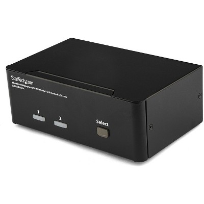 StarTech 2 Port Dual DisplayPort USB KVM Switch with Audio SV231DPDDUA